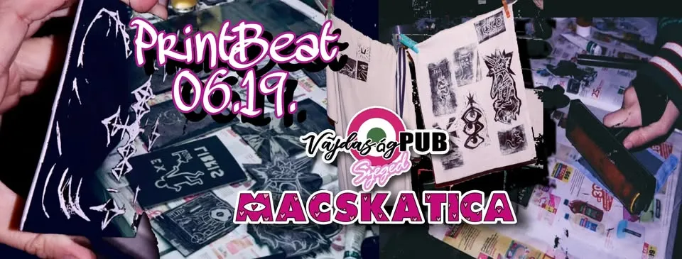 🐞🖌️ Macskatica reprezent: PrintBeat! 🎶👕 VajdaságPUB