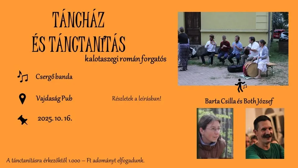 Táncház és tánctanítás a Csergő bandával